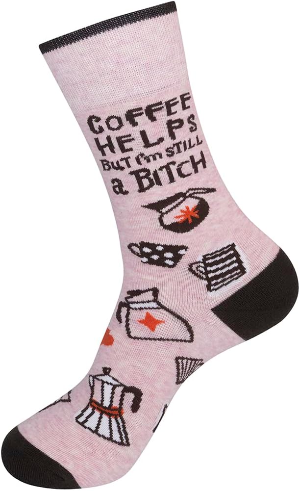 FUNATIC Funny and Crazy Socks with Sayings - Novelty Gifts for Men, Women, Teens