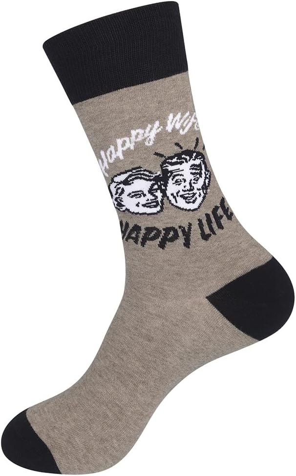 FUNATIC Funny and Crazy Socks with Sayings - Novelty Gifts for Men, Women, Teens