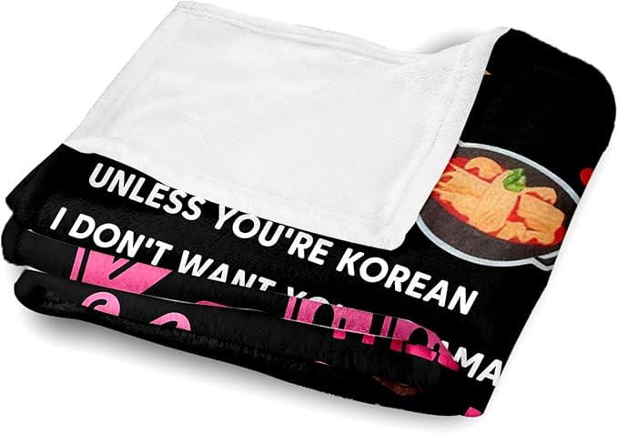 Kpop Blanket Gifts for K-Pop Fans - Super Soft Flannel Kpop Blankets for Girls Teen Fans Bedding Couch Sofa - Korean Kpop Merch Fandom Throw for Idol Lovers Dorm Decor Christmas (Style 03, 50 X 60)