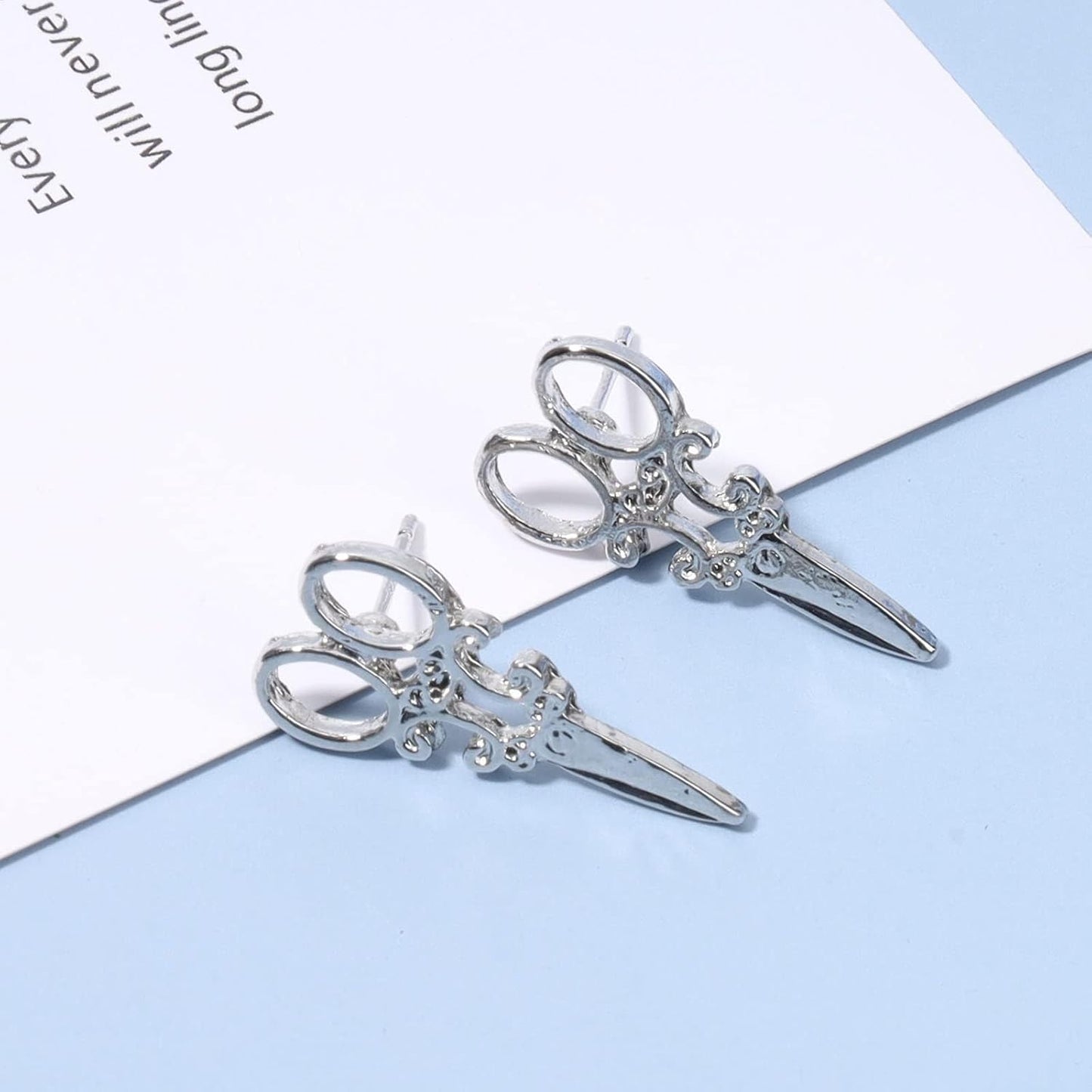 Punk Scissors Stud Earrings Gold Barber Earrings Minimalist Petite Earrings Personalized Earrings for Women and Girls Hair Stylist Gifts