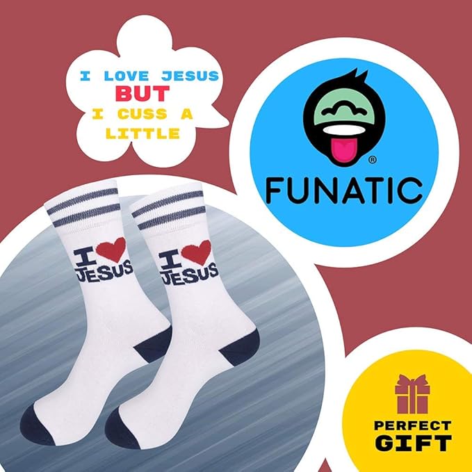 FUNATIC Socks with Funny Sayings - Novelty Gifts for Men, Women, Teens - Sarcastic, Profane, Rude