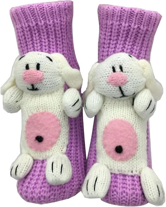 Animal Socks, Cute Plush Animals Hug Sock for Women, Long Stocking Sock for Christmas Gifts, Cozy Fall & Winter