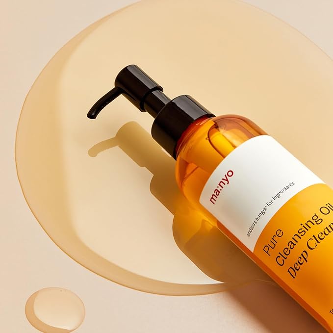 MANYO Pure Cleansing Oil Korean Facial Cleanser, Blackhead Melting, Daily Makeup Removal with Argan Oil, Korean Skin care 6.76 fl oz (200ml)