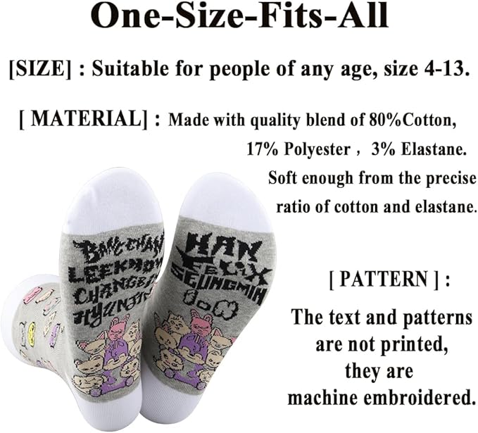 G2TUP Korean Pop Music Socks Groups Member Fans Gifts Korean Pop Member Socks Music Album Merch