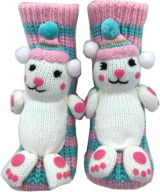 Animal Socks, Cute Plush Animals Hug Sock for Women, Long Stocking Sock for Christmas Gifts, Cozy Fall & Winter