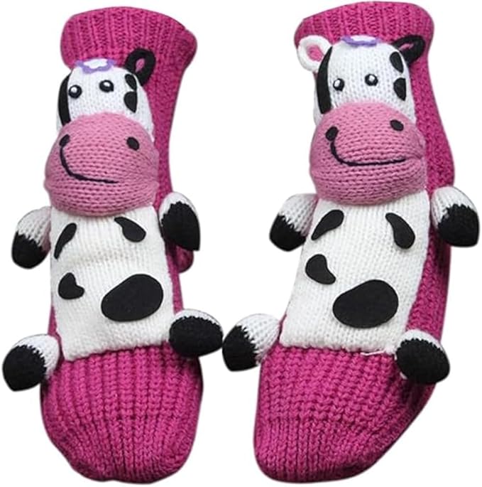 Animal Socks, Cute Plush Animals Hug Sock for Women, Long Stocking Sock for Christmas Gifts, Cozy Fall & Winter