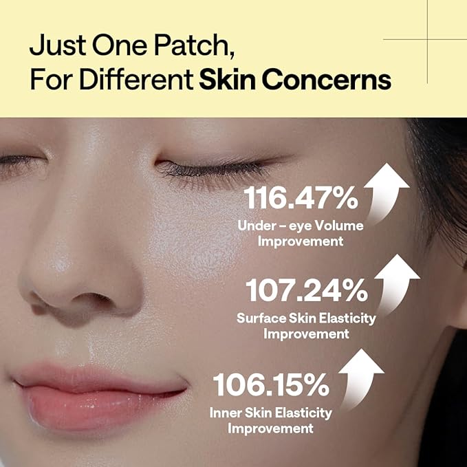 Mediheal Vita Collagen Under Eye Patches for - Korean Hydrogel Eye Pads (60 patches) with 7 Vitamin & 5 Micro Collagen. Moisturizng & Non Irritating Eye Gel Mask. Sealing Cap Included.