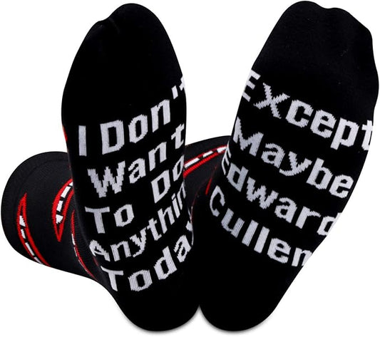 GJTIM 2 PAIRS Vampire Inspired Gift Novelty Socks For Tv Show Fans