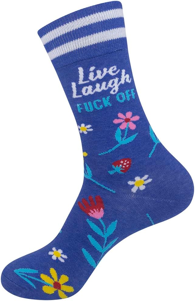 FUNATIC Socks with Funny Sayings - Novelty Gifts for Men, Women, Teens - Sarcastic, Profane, Rude