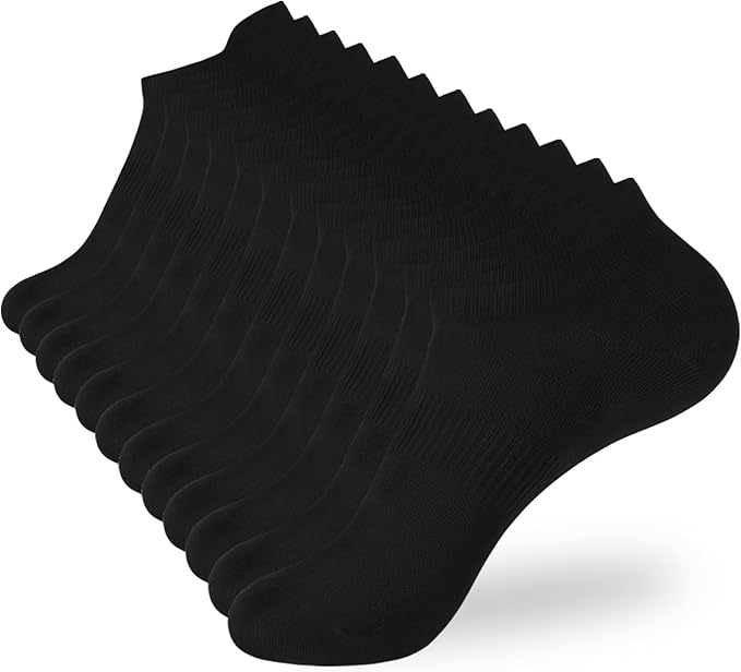 Ankle Socks Women's and Mens - 6/10 Pairs Low Cut Tab & No Show Athletics Running Socks