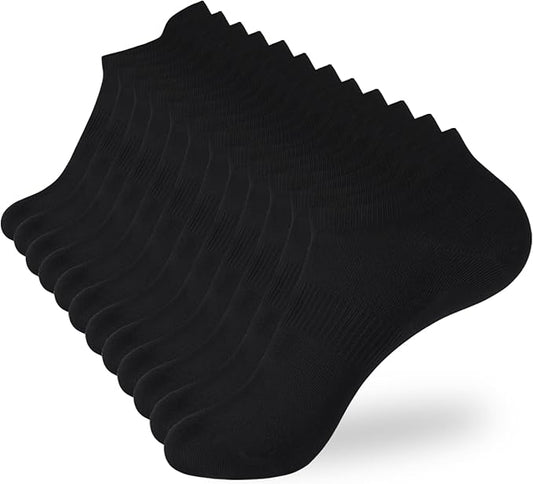 Ankle Socks Women's and Mens - 6/10 Pairs Low Cut Tab & No Show Athletics Running Socks