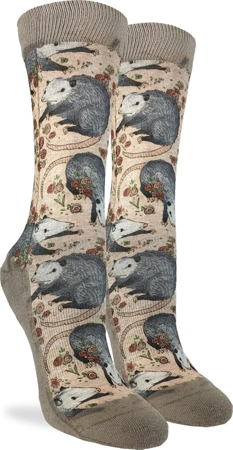 Cows in a Field Cotton Crew Socks by Good Luck Sock