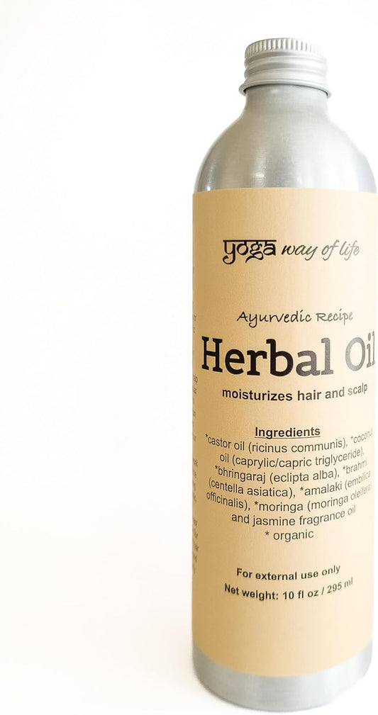 Abhyanga Herbal Head Massage Oil | Nourishes Hair and Scalp | Ayurvedic Recipe | 10 FL OZ