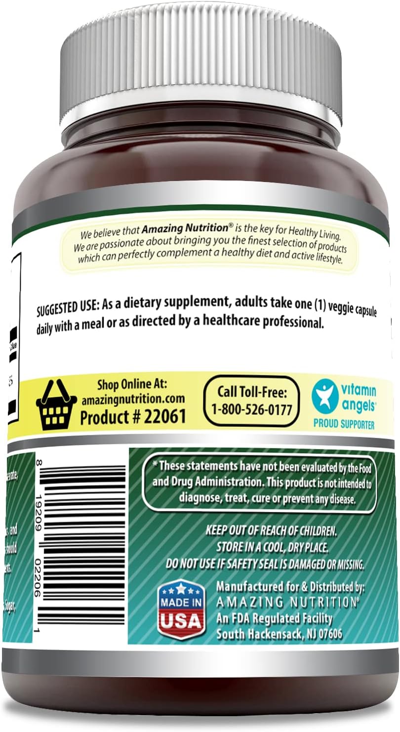 Amazing Formulas Biotin 10000 mcg Veggie Capsules | Vitamin B7 Supplement | Non-GMO | Gluten Free | Made in USA (400 Count)