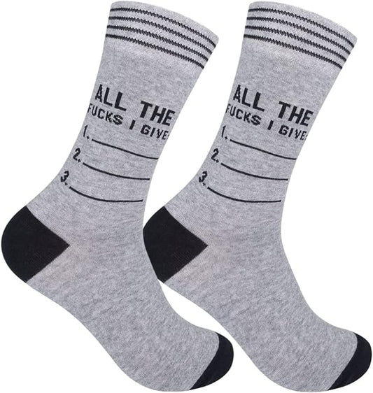 FUNATIC Funny and Crazy Socks with Sayings - Novelty Gifts for Men, Women, Teens