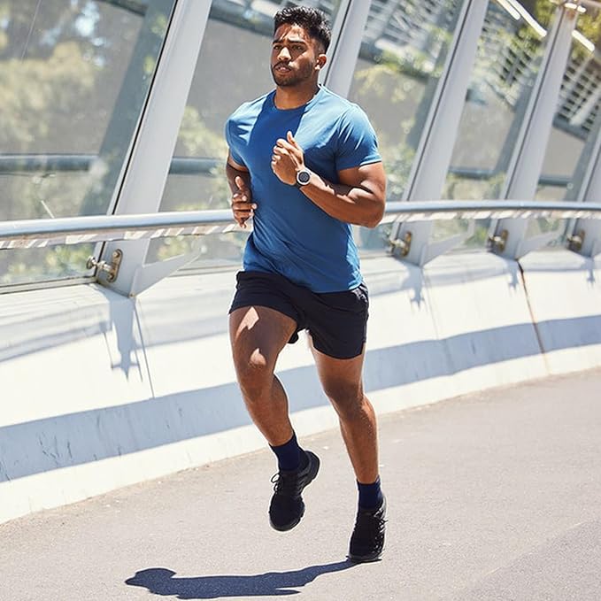 FGZ Mens Crew Socks Breathable Cotton Soft Casual Thin Socks for Work,Sport & Everyday Wear,5 Pairs