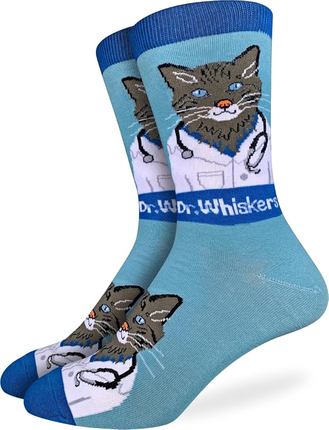 Cows in a Field Cotton Crew Socks by Good Luck Sock