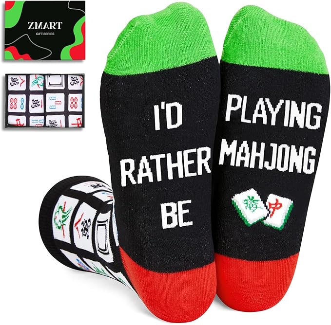 Zmart K Pop Mahjong Theater Gifts - Kpop Mahjong Musical Broadway Socks for Women Men