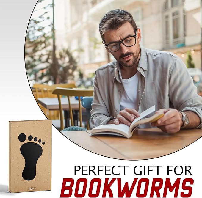 VICRAZY Book Lovers Gifts - Funny Socks for Book Lovers - Gift for Readers - Reading Stuff, Stocking Stuffers for Men, Women