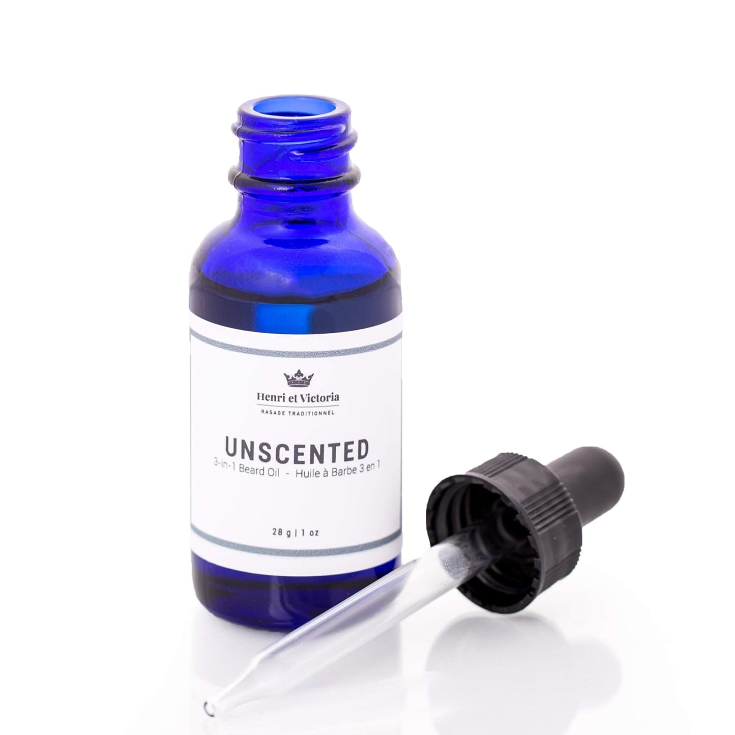 Beard Oil Fragrance-Free, Unscented | Canadian Made by Skilled Artisan | Moisturizing, Non-Greasy, Natural Ingredients | 28g (1oz)