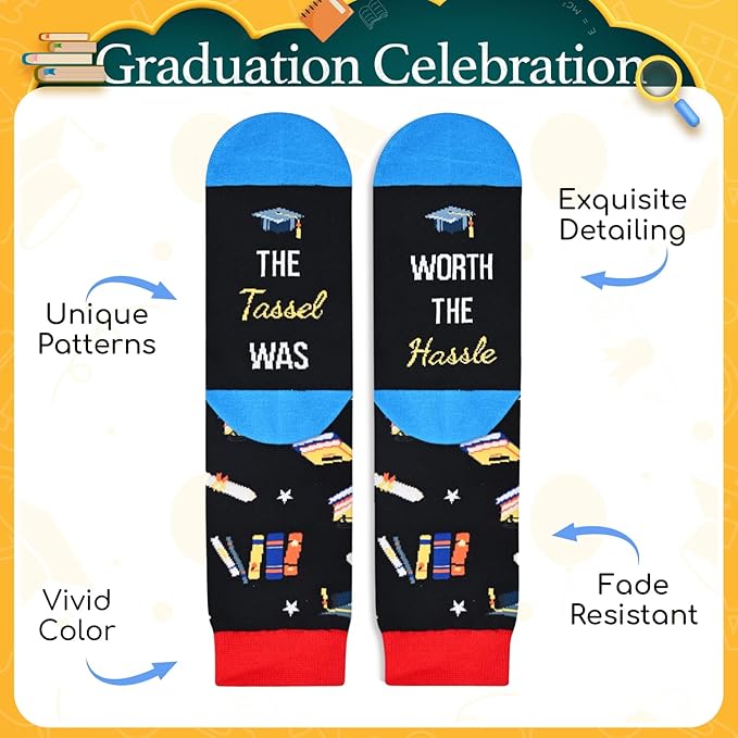 HAPPYPOP Breast Cancer Gifts - Women Survivors Cancer Awareness Socks, Chemo Care Gifts