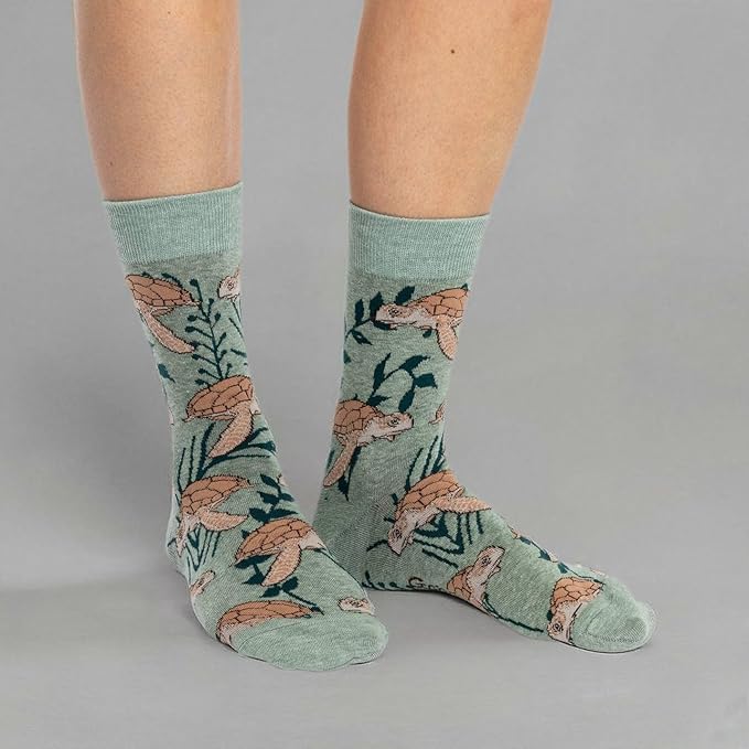 Cows in a Field Cotton Crew Socks by Good Luck Sock