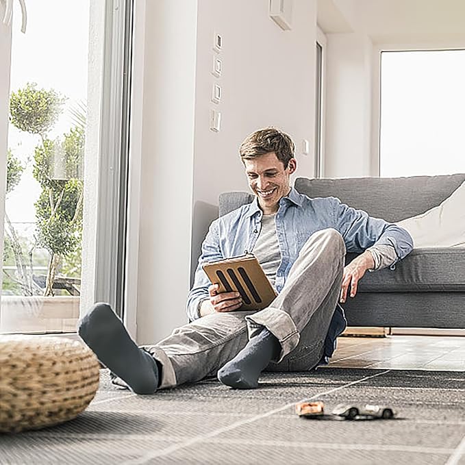 FGZ Mens Crew Socks Breathable Cotton Soft Casual Thin Socks for Work,Sport & Everyday Wear,5 Pairs