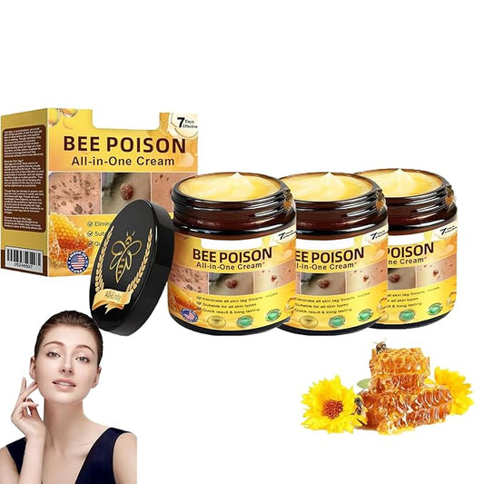 Bee Poison All-in-One Cream,New Professional Bee Venom Skin Treatment Cream, Repair, Moisturize and lift 3 in 1, for All skin Types. (3)