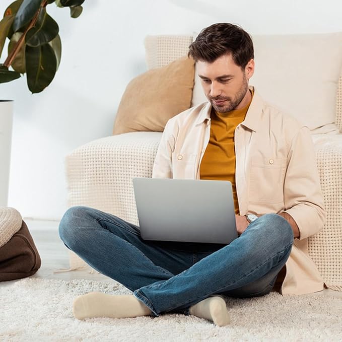 FGZ Mens Crew Socks Breathable Cotton Soft Casual Thin Socks for Work,Sport & Everyday Wear,5 Pairs