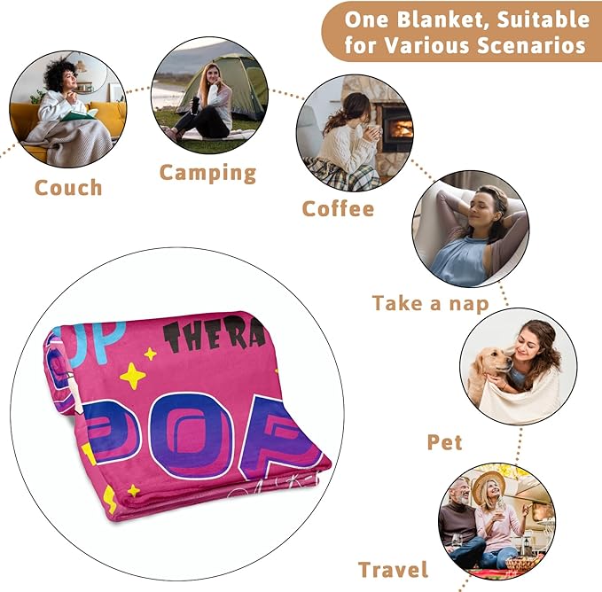 K Pop Gifts for Teen Girl, Kpop Merch, Kpop Throw Blanket 40"x50", Korean Pop Gifts for Women, Kpop Gifts Throws Blanket for K-Pop Lovers, Cozy Soft Flannel Blanket for K-Pop Lovers Korean Friends