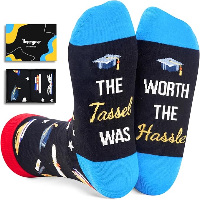 HAPPYPOP Breast Cancer Gifts - Women Survivors Cancer Awareness Socks, Chemo Care Gifts