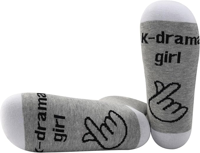 PWHAOO 1 Pair K-Drama Mama Socks K-pop Merchandise K Drama Fan Gift Kdrama Lovers Socks