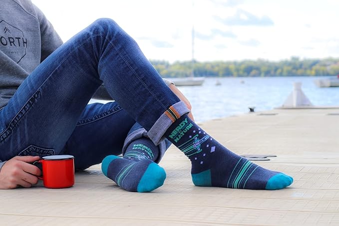 FUNATIC Funny and Crazy Socks with Sayings - Novelty Gifts for Men, Women, Teens