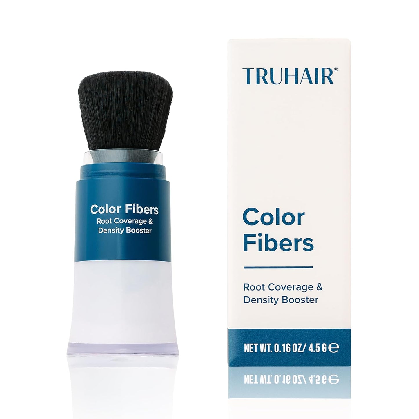 TRUHAIR Color Fibers Root Coverage & Density Booster | Quick-Apply Root Touch Up Hair Color | Natural Color Matching, Gray Hair Cover up to Color Gray Roots - 11 Hair Colors Available (White)