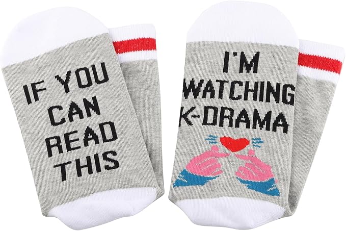 G2TUP k Drama Socks Korean Drama Lover Gifts Korean Finger Love Symbol Socks Korean Drama Gifts k-Drama Mama Socks