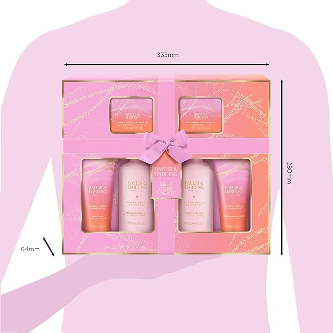 Baylis & Harding Gift Set for Women - Luxury Skin & Body Pack - Jojoba, Vanilla & Almond Oil