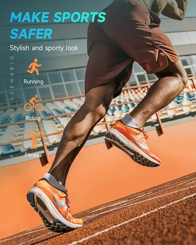 TANSTC Mens Socks,6 Pairs Anti-Blister Cushioned Breathable Cotton Athletic Ankle Running Sports Women Sock