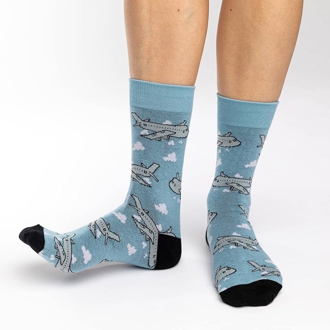 Cows in a Field Cotton Crew Socks by Good Luck Sock