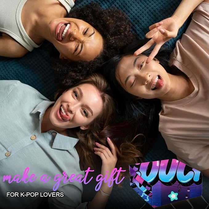 Kpop Couch! Couch! Couch! Gifts Blanket - Ultra-Soft Plush Throw Blanket for Adult, Teen Girls, Music Gifts for Women Friends K-Pop Lovers Merch Stuff, Christmas Birthday Gifts (Blue, 60''x50'')