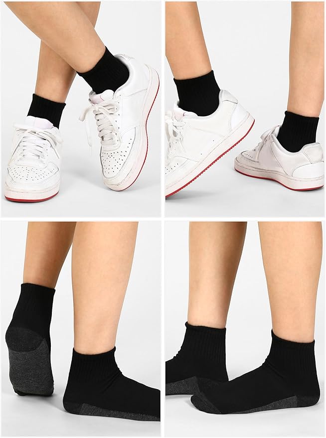 Tarpop 100 Pairs Bulk Mens Socks Moisture Wicking Casual Sports Ankle Socks for Homeless Unisex Adult Men Women