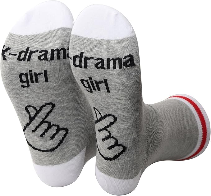 PWHAOO 1 Pair K-Drama Mama Socks K-pop Merchandise K Drama Fan Gift Kdrama Lovers Socks