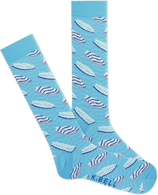 K BELL Men's Fun Sports & Outdoors Crew Socks