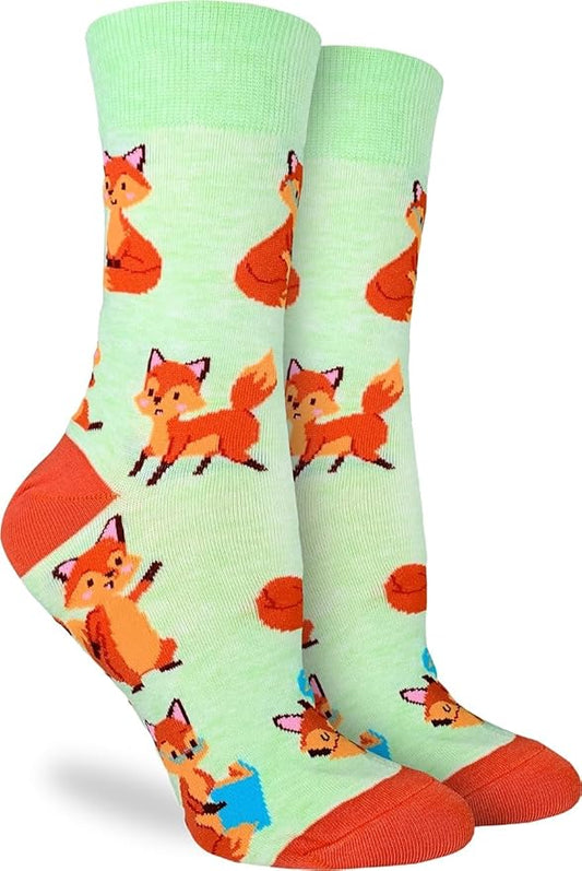 Cows in a Field Cotton Crew Socks by Good Luck Sock