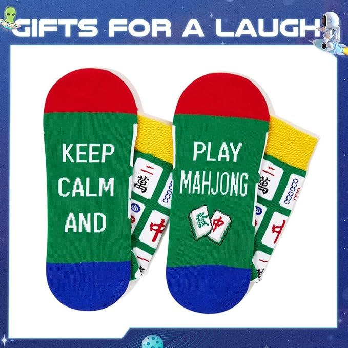 Zmart Gifts for Kpop Lovers - Anime Mahjong Broadway Musical Theater Gaming Socks