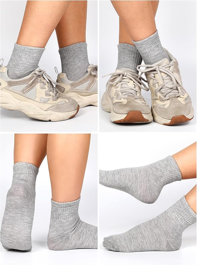 Tarpop 100 Pairs Bulk Mens Socks Moisture Wicking Casual Sports Ankle Socks for Homeless Unisex Adult Men Women