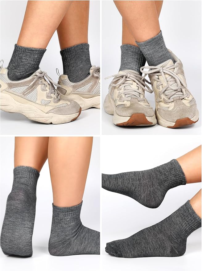 Tarpop 100 Pairs Bulk Mens Socks Moisture Wicking Casual Sports Ankle Socks for Homeless Unisex Adult Men Women