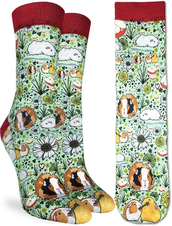Cows in a Field Cotton Crew Socks by Good Luck Sock