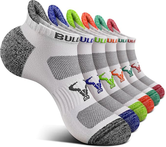 BULLIANT Women Ankle Socks, Active Low-Cut Sock Cushioned Footbed Arch Support for Running Walking Sneakers