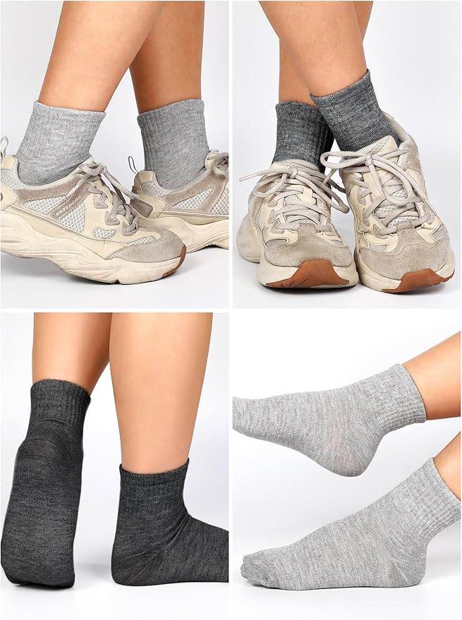 Tarpop 100 Pairs Bulk Mens Socks Moisture Wicking Casual Sports Ankle Socks for Homeless Unisex Adult Men Women