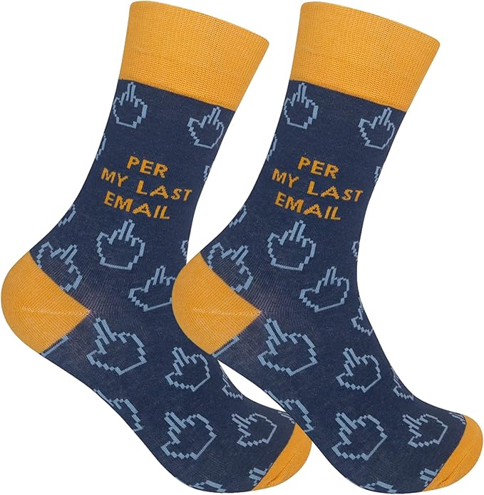 FUNATIC Socks with Funny Sayings - Novelty Gifts for Men, Women, Teens - Sarcastic, Profane, Rude